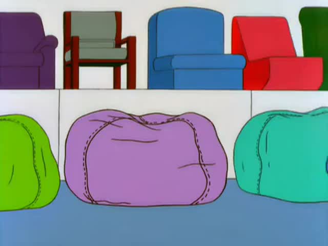 And these beanbag chairs look so comfortable. [ Sighs ]