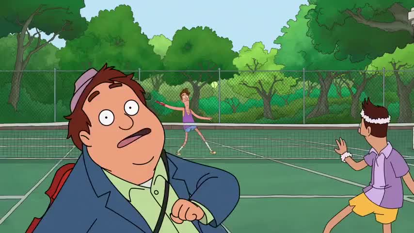 There's tennis players deucin'