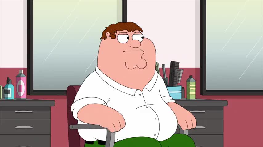 Okay, Peter, think. You're a cartoon character.