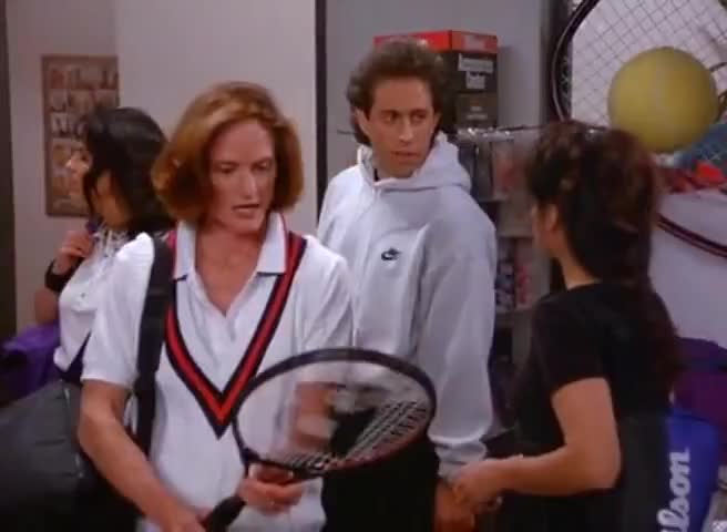 - Newman plays tennis? - He's fantastic.