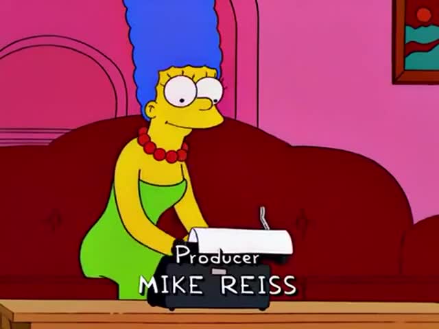 "Sincerely, Marge Simpson. "