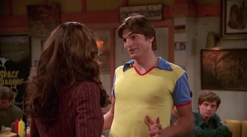 No, Michael Kelso. 'Let's do it in the men's room, it's more romantic.'