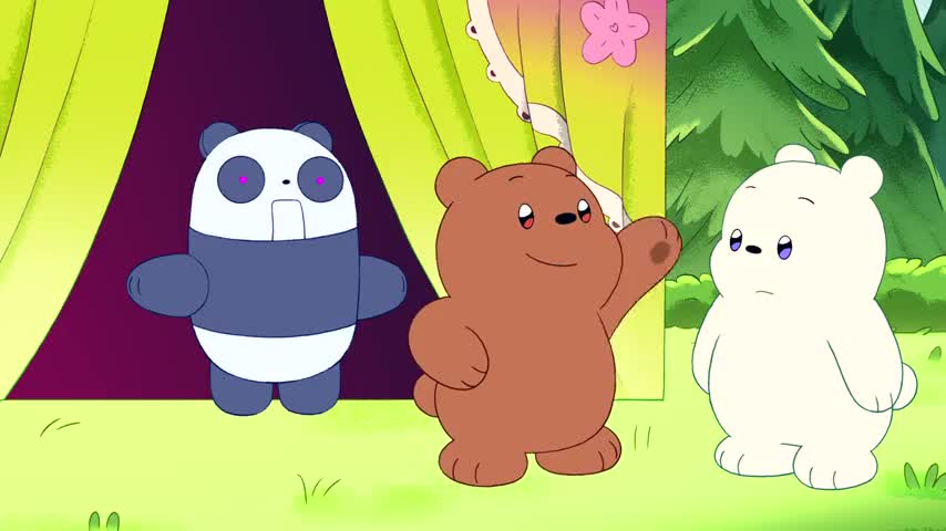 Ice Bear needs to get his steps in.