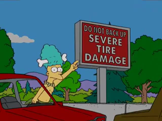 Seymour! Get out and change the tires!