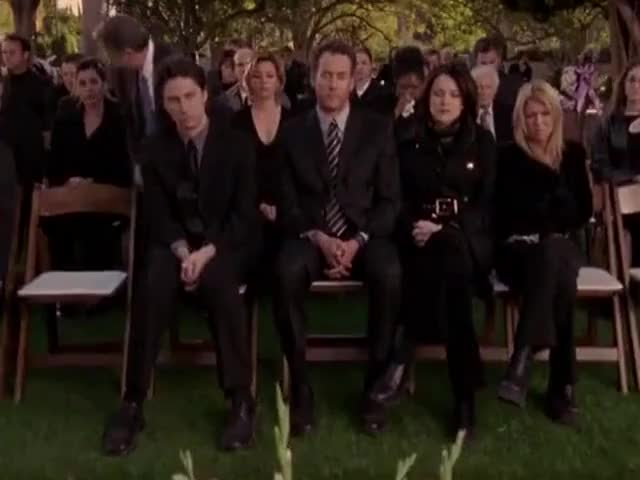 [Turk] She was at Ben's funeral.